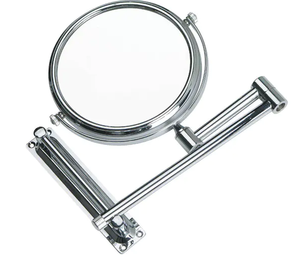 Vilka funktioner har Chrome Finished Round Makeup Mirror?